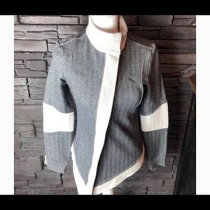 Puma Grey Asymmetrical Zip Up Jacket XS